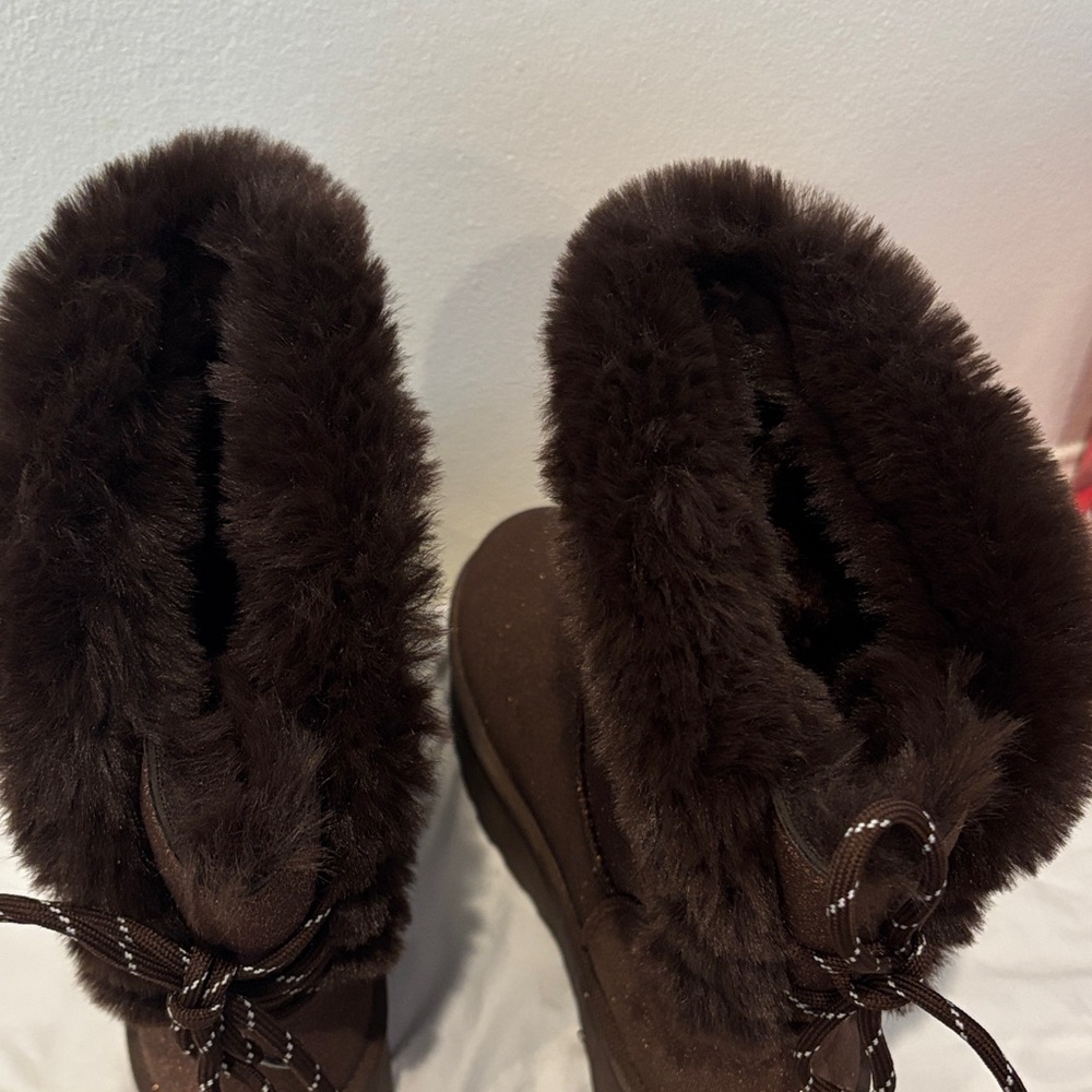 Glaze Brown Glitter Boots View 4